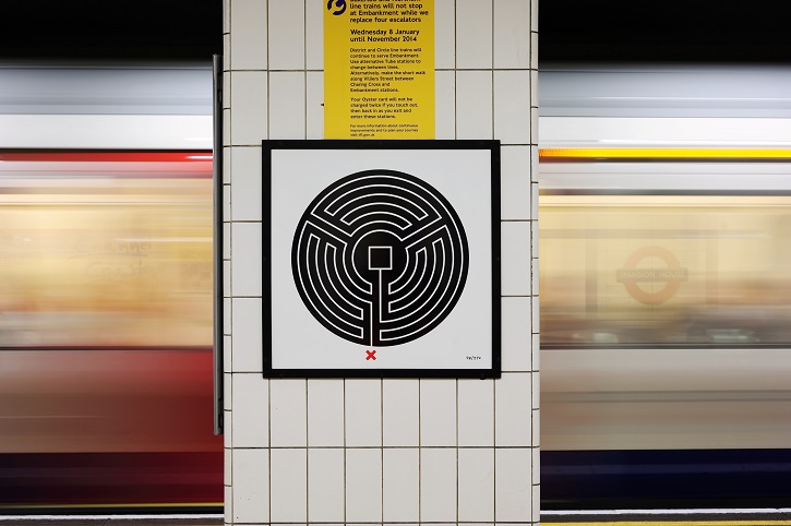 'Labyrinth' by Mark Wallinger at Mansion House station