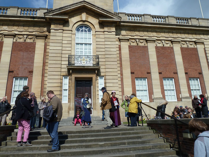 The art march at Usher Gallery, Lincoln in April 2019