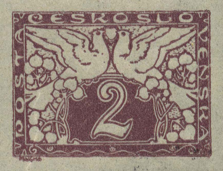 Czechoslovakian stamp design