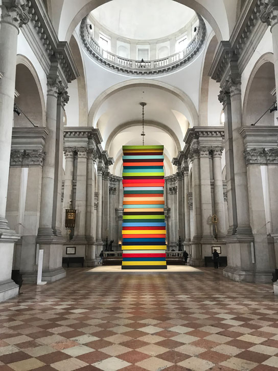 2019, felt on wood by Sean Scully (b.1945), San Giorgio Maggiore, Venice