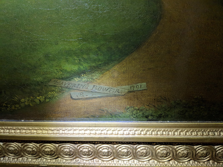 Initials on the painting thought to read J. S. or B. S.