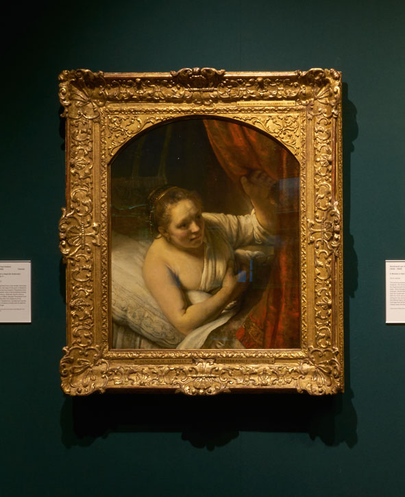 Rembrandts A Woman in Bed at the Scottish National Gallery Art UK image