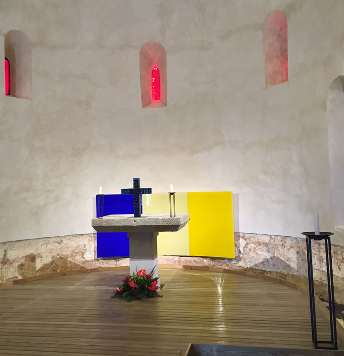 View of Santa Cecilia chapel, Montserrat, Spain