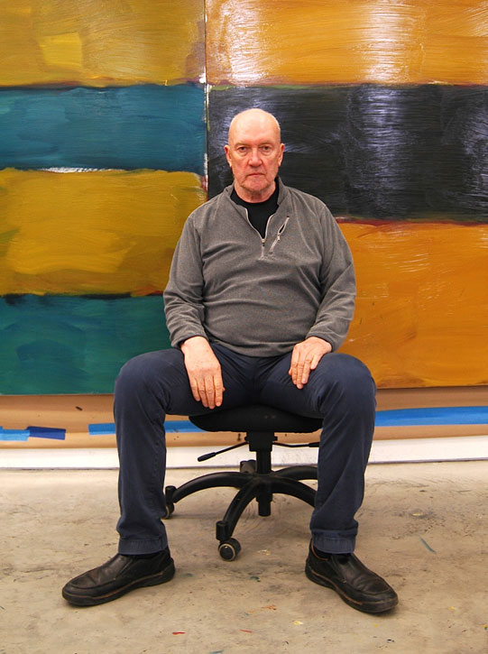 Sean Scully in his studio