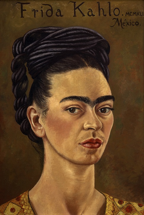 frida kahlo self portrait on the border