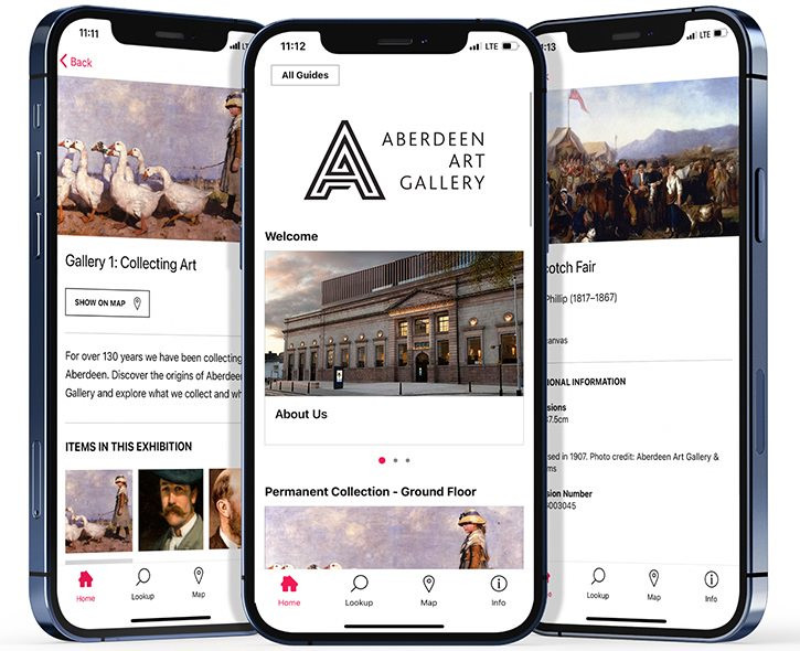 The Aberdeen Art Gallery guide on the Bloomberg Connects app