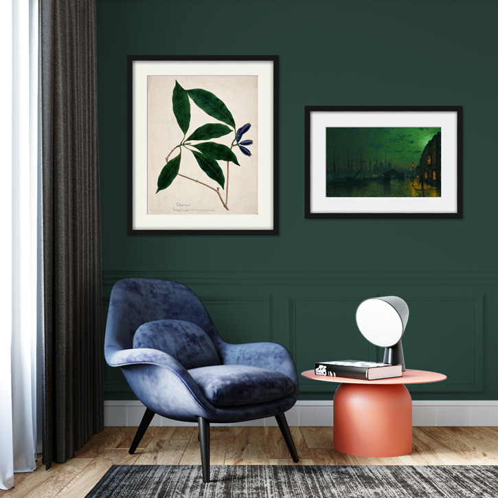 Bottle green prints to suit any space