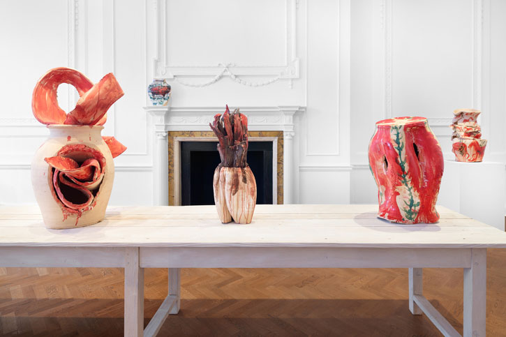 Installation view of 'Miquel Barceló: Ceramics' at Thaddaeus Ropac