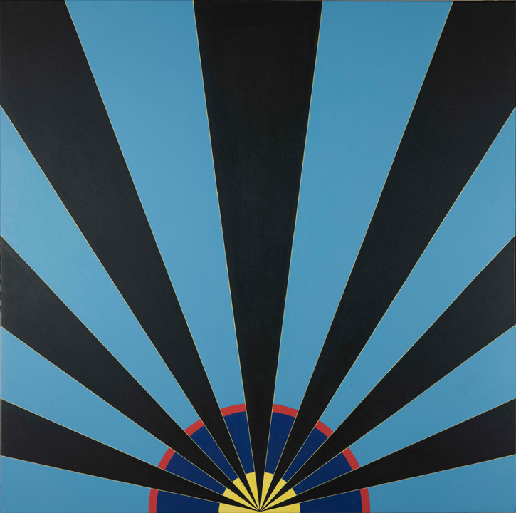 1967, acrylic on canvas by Brian Rice (b.1936)