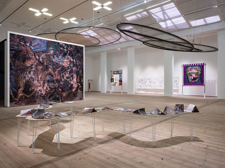 Installation view of 'Carolina Caycedo: Land of Friends' at BALTIC