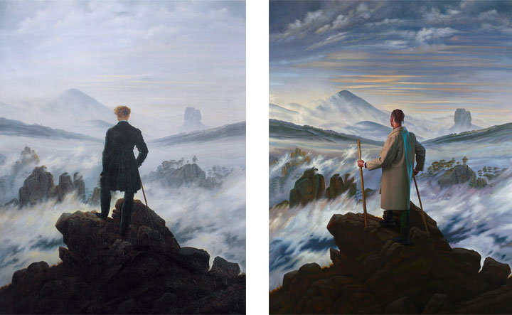 Left: The Wanderer above the Mists, right: Prelude (Babacar Mané)