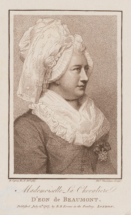 1787, stipple engraving by Thomas Chambers (Chambars), published by Benjamin Beale Evans, after Richard Cosway
 