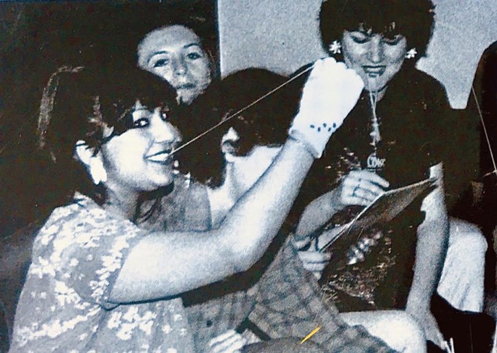 Chila as a student at Leeds Polytechnic in 1979