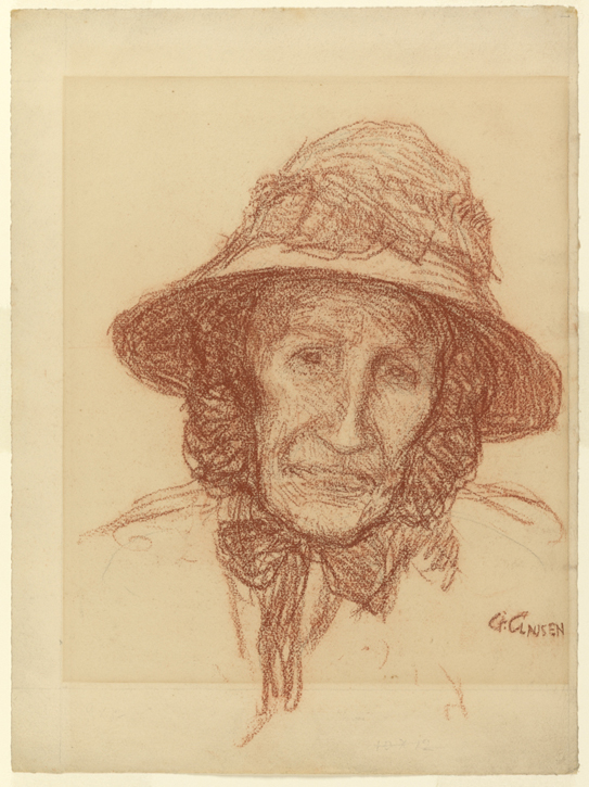 drawing by George Clausen (1852–1944)