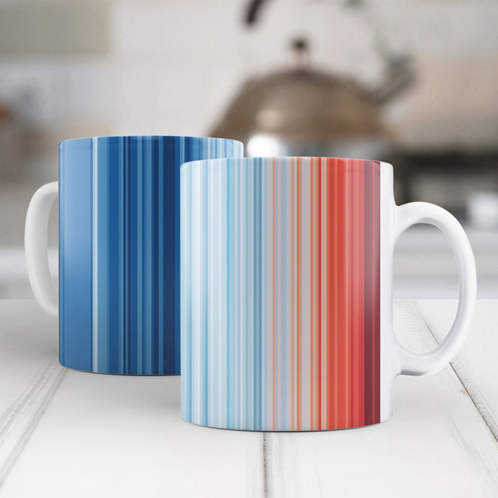 Climate Stripes mugs