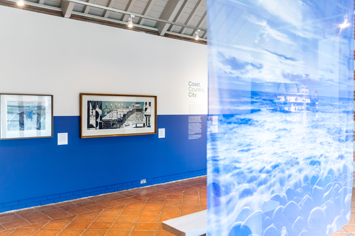 The exhibition 'Coast, Country, City' at The Harley Gallery