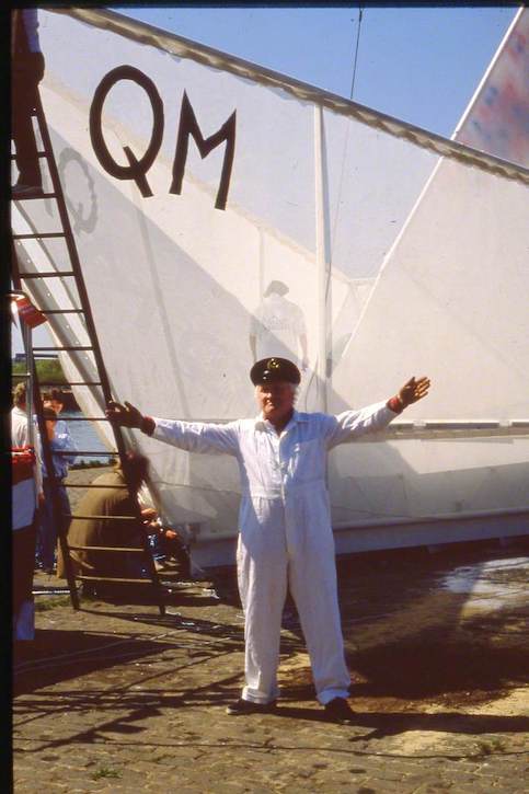 George Ralston Wyllie (1921–2012) with 'The Paper Boat'