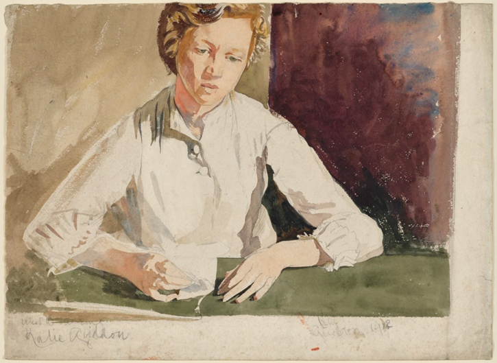 1912, pencil and watercolour by Edna Clarke Hall (1879–1979)