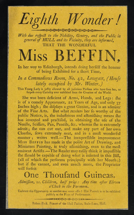 'Eighth wonder! With due respect to the nobility, gentry and the public (...)'