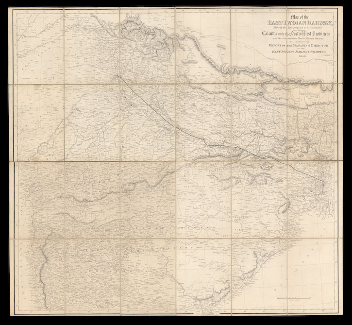 Map of the East Indian Railway