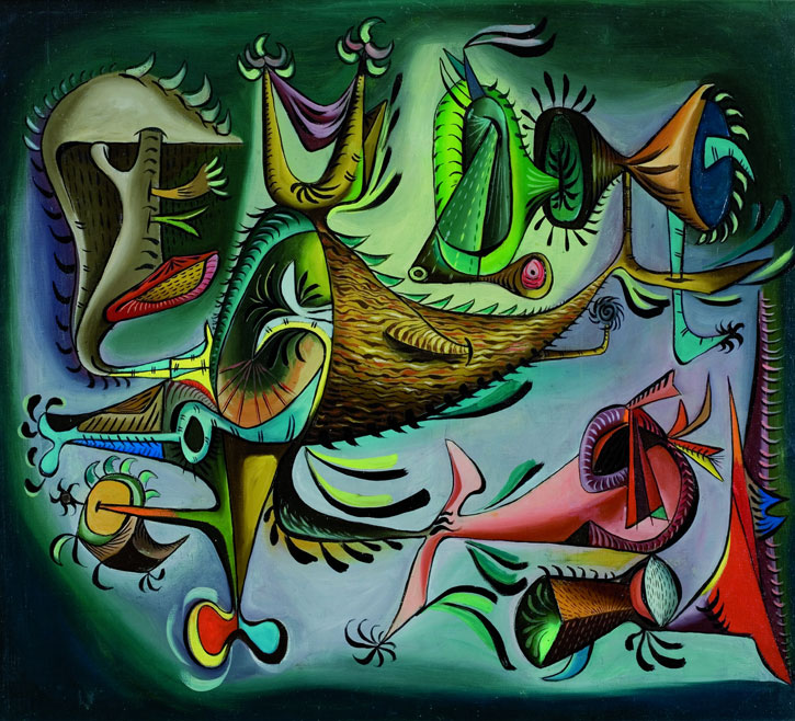 1947, oil on canvas by Eugenio Granell 