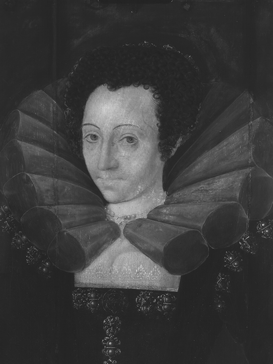 Infrared image of 'Portrait of a Lady in Court Dress'