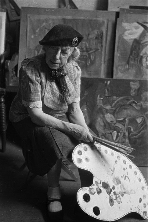 Frances Hodgkins at her Studio, Corfe Castle Village, Dorset