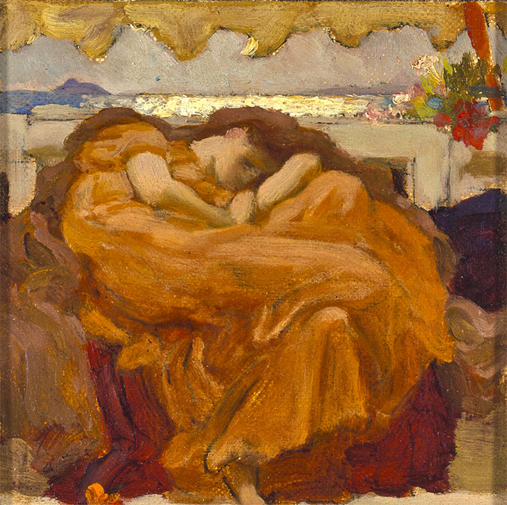 Colour sketch for 'Flaming June'