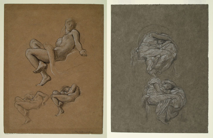 Studies for 'The Garden of the Hesperides' and 'Flaming June'