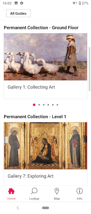 The Aberdeen Art Gallery guide on the Bloomberg Connects app