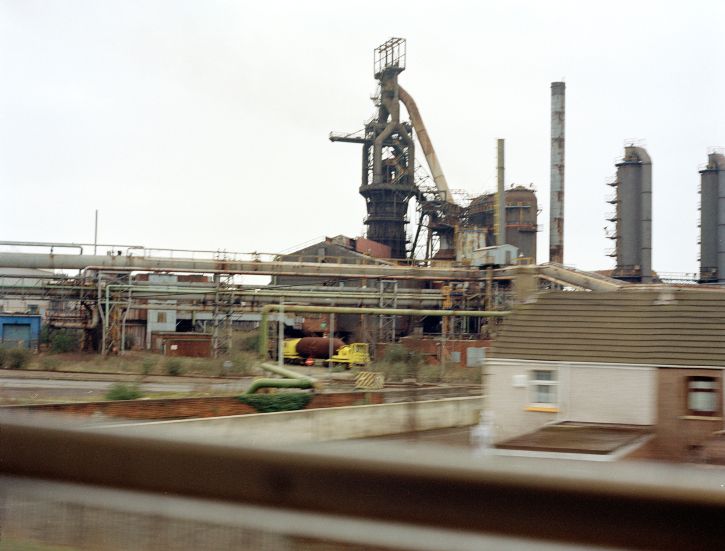 Passing Port Talbot Steelworks