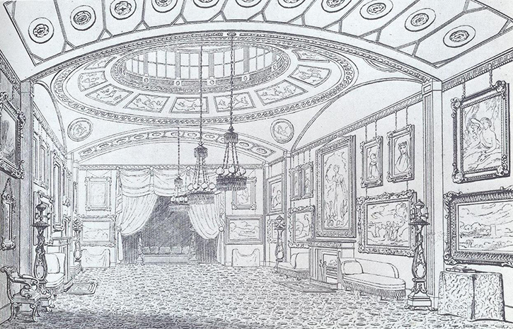 Illustration of Sir John Leicester's London gallery