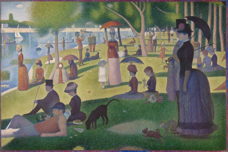 1884/1886, oil on canvas by Georges Seurat (1859–1891), Art Institute of Chicago