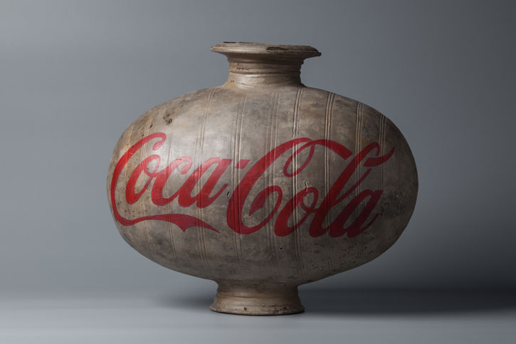Han Dynasty Urn with Coca Cola Logo