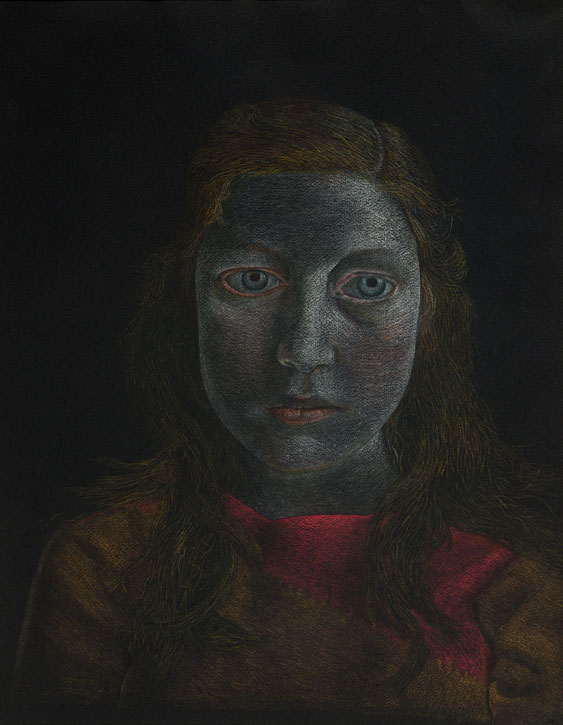 c.1948, pastel on black paper by Lucian Freud (1922–2011)