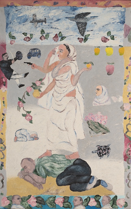1990, oil on canvas by Arpita Singh (b.1937)