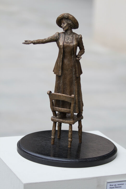 The bronze maquette of Emmeline