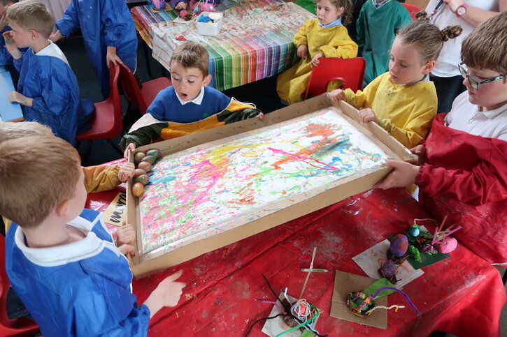 The pupils are wowed by their creation