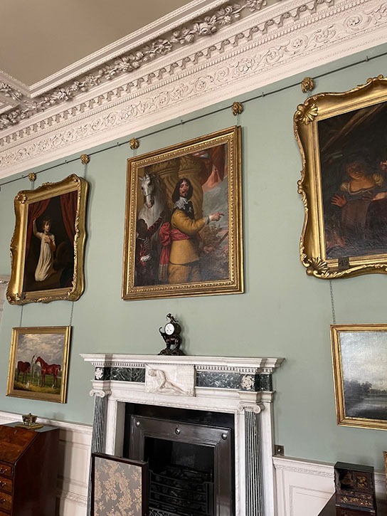 North wall, Tabley House drawing room