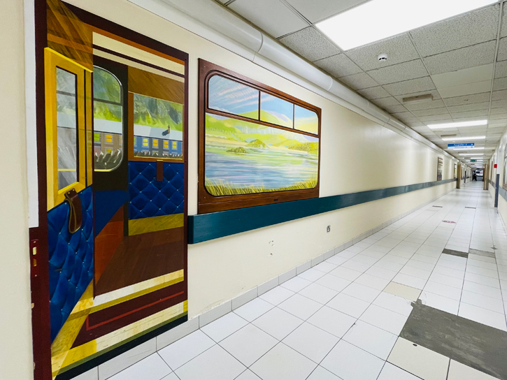 1997, acrylic on board by Anna Todd (b.1964), University Hospital of Wales, Cardiff