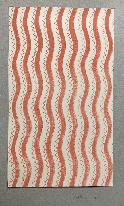 Jean Peace experimented with pattern and print techniques at the RCA in 1936
