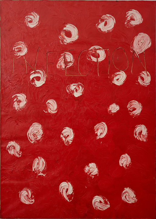 1993, oil on photocopy on canvas by Derek Jarman (1942–1994)