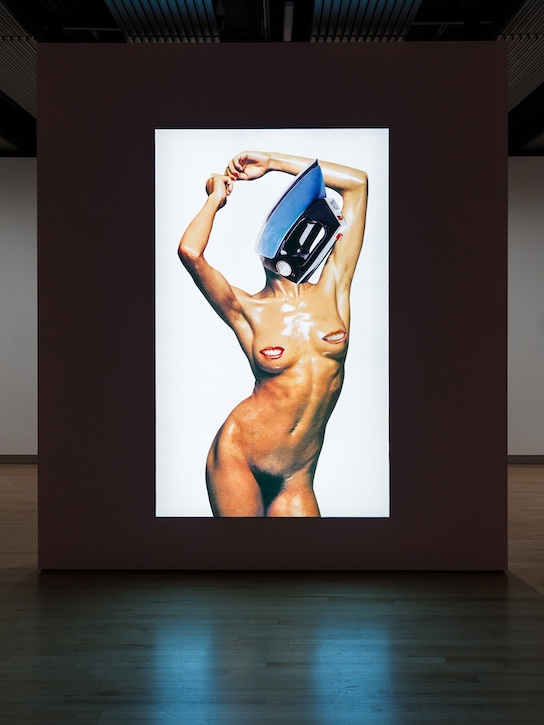 Installation view, 'Linder: Danger Came Smiling', Hayward Gallery, London, 2025