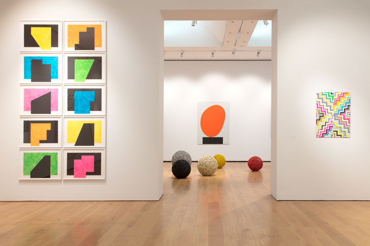 Installation view of 'David Batchelor: Colour Is'