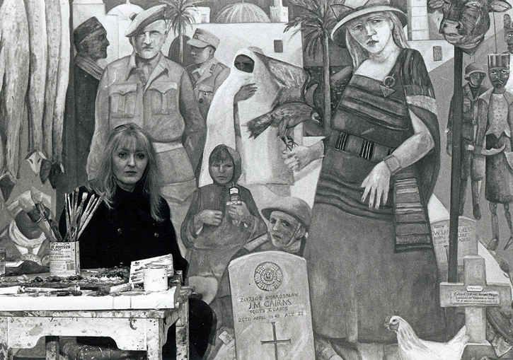 Joyce W. Cairns in her studio