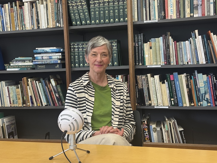 Curator Karen MacKinnon at the Glynn Vivian Art Gallery, Swansea