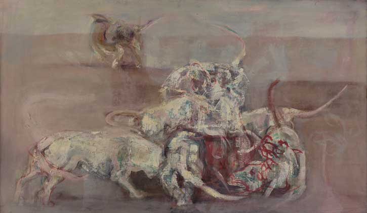 1956, oil on canvas by Keith Cunningham (1929–2014)