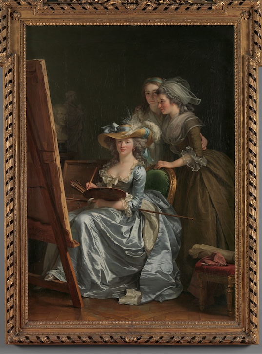 Self-Portrait with Two Pupils, Marie Gabrielle Capet and Marie Marguerite Carreaux de Rosemond