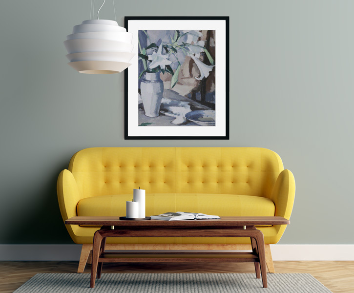 Framed print of 'Lilies'
