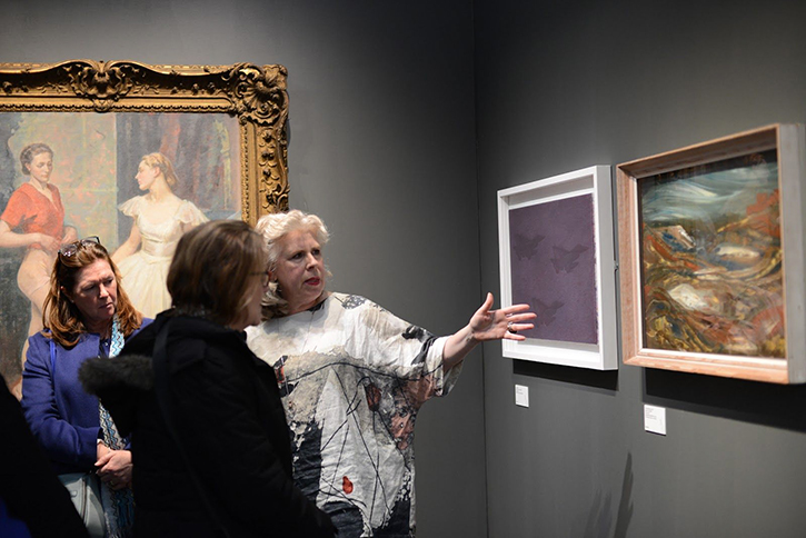 Kathleen at Art UK's exhibition during the London Art Fair in 2018